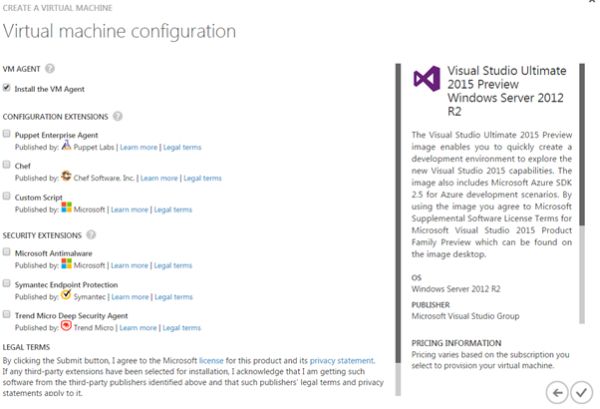 install the vm agient